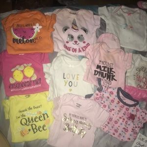 20 Piece 0-3m little girl onesies
